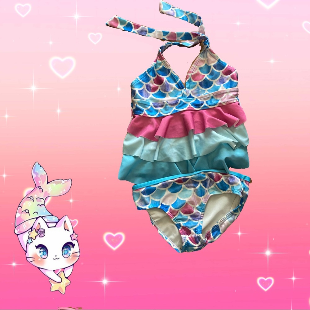 Girls mermaid Tankini
